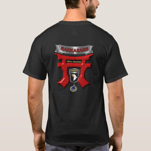 101st Airborne Division Rakkasans T Shirt (Baksida)