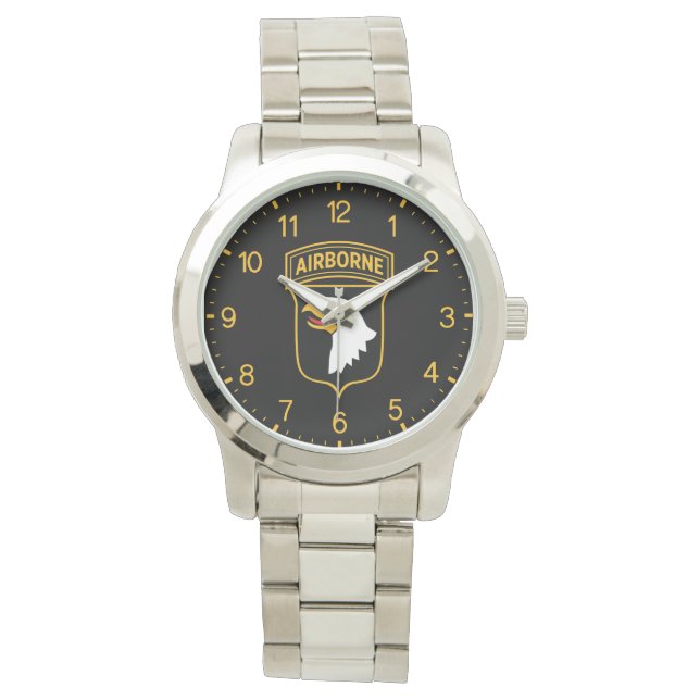 101st Airborne Division Rostfritt Stål Armbandsur (Framsida)
