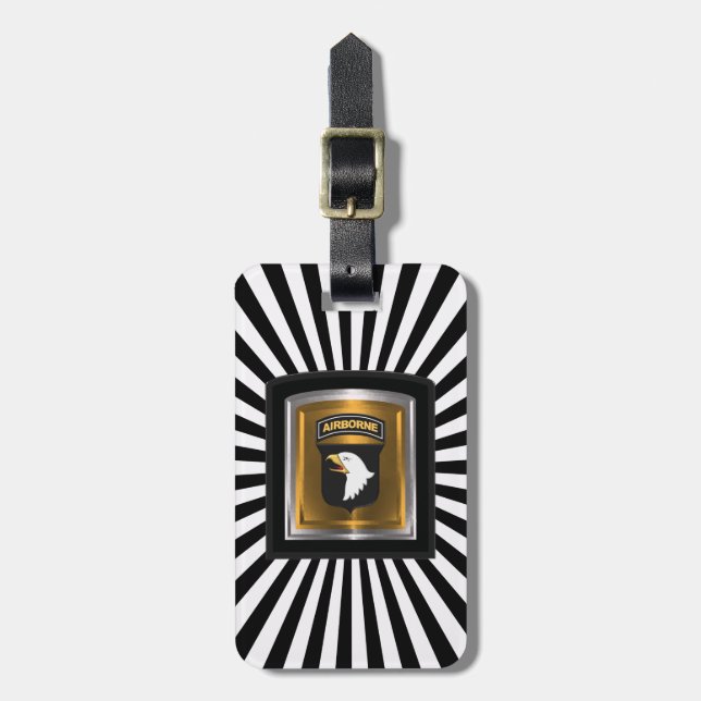 101st Airborne Division ’Screaming Eagles’ Bagagebricka (Vertikal Framsida)