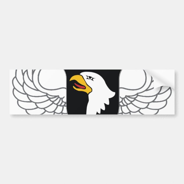 101st Airborne Division "Screaming Eagles" Bildekal (Framsidan)