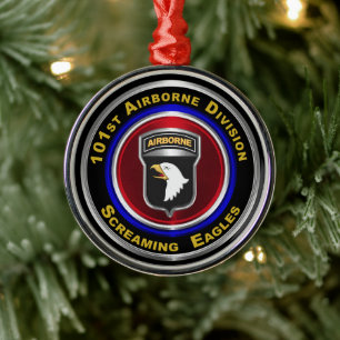 101st Airborne Division Screaming Eagles Julgransprydnad Metall