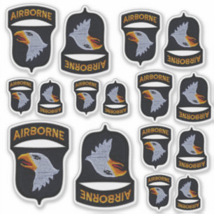 101st Airborne Division Screaming Eagles-kontur Klistermärken