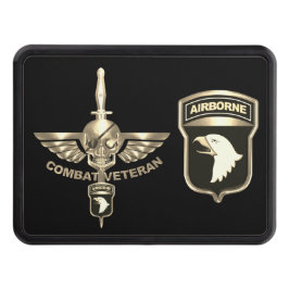 101st Airborne Division Wicked Flaming Skull Hitch Dragkroksskydd