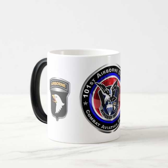 101st Airborne Divisions Combat Aviation Brigade Magisk Mugg (Framsida vänster)