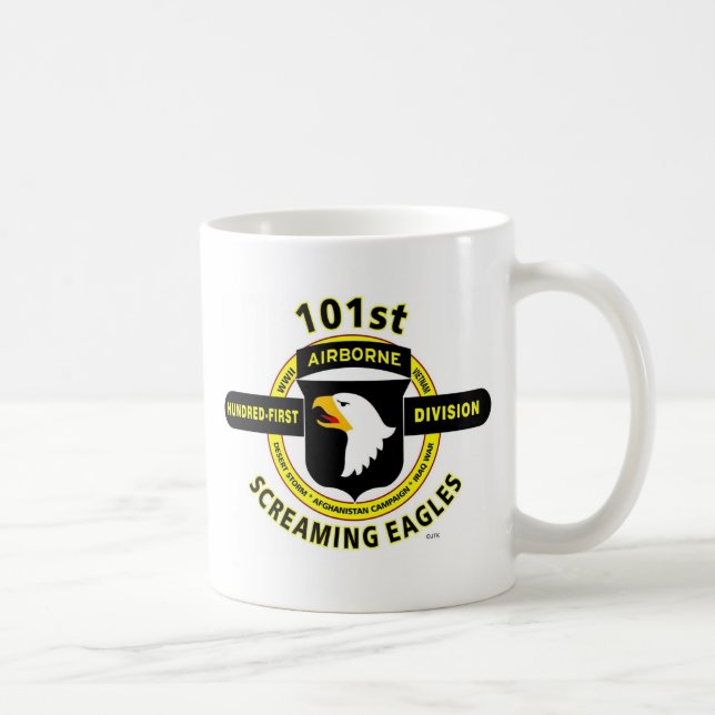 101ST LUFTBUREN UPPDELNING "SKRIKIGA ÖRNAR " KAFFEMUGG (Höger)