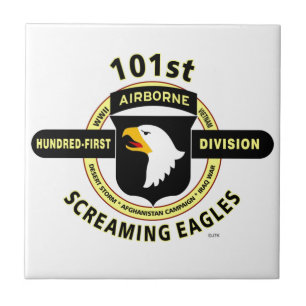 101ST LUFTBUREN UPPDELNING "SKRIKIGA ÖRNAR " KAKELPLATTA