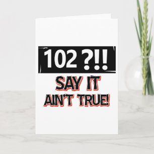 102 år gammal födelsedag utrustar kort