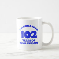 102 år gammala födelsedagdesigner
