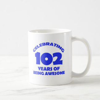 102 år gammala födelsedagdesigner kaffemugg