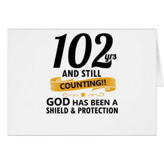 102 år och fortfarande födelseår hälsningskort