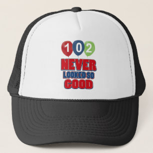 102 åriga födelsedagdesigner truckerkeps