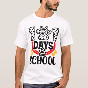 102 dagars skola i dag 100 dagar Smarter Dalmatien T Shirt