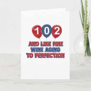 102. födelsedagdesigner kort