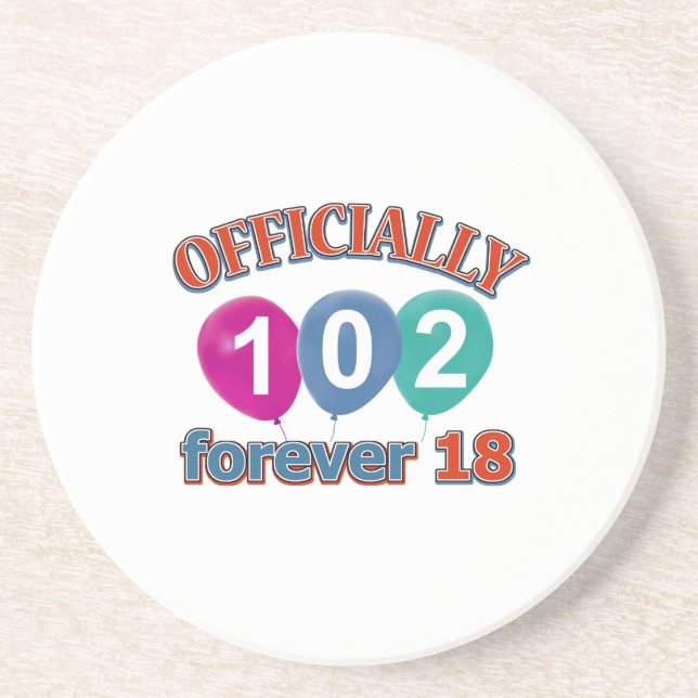102. födelsedagdesigner underlägg (Framsidan)
