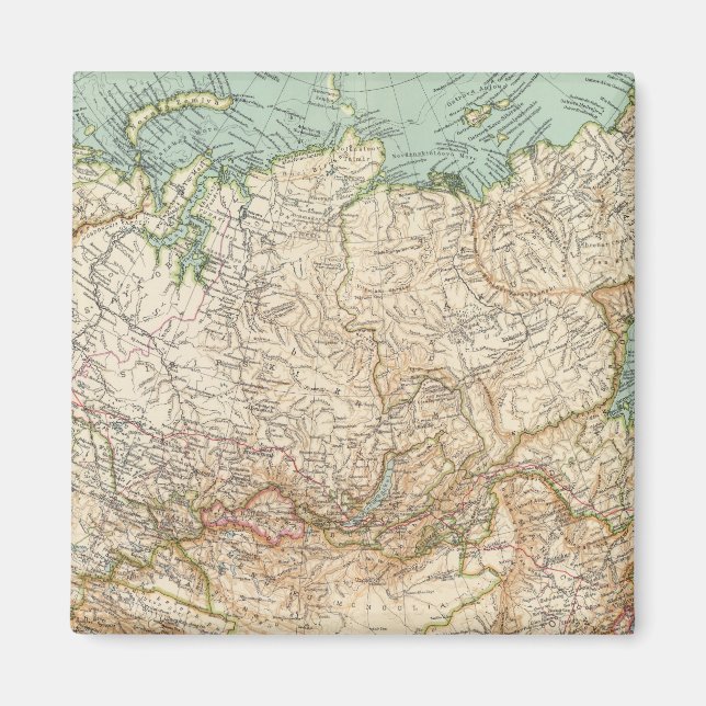 10304 Asiatiskt Ryssland Magnet (Framsidan)