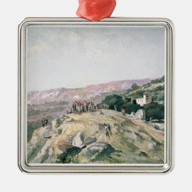 103-007950 pekar de högst, Catalonia Julgransprydnad Metall (Framsidan)