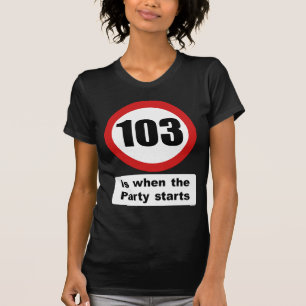 103 är när partyet startar tee