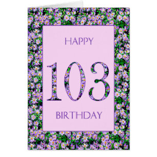 103:e Daisyn vid Lila Hälsningskort