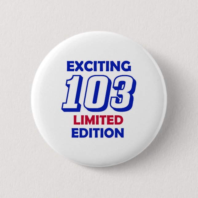 103 födelsedag design knapp (Framsida)