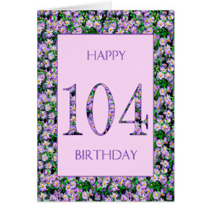 104:e Daisyn Lila Hälsningskort
