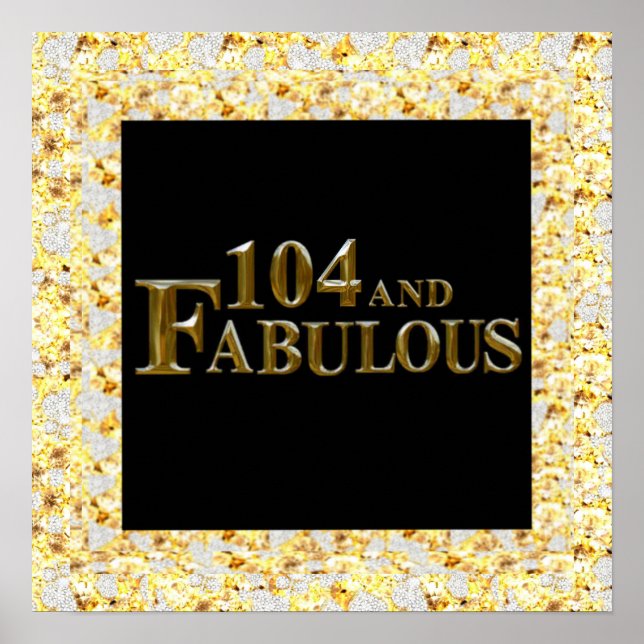 104 Födelsedag  Poster (Framsidan)