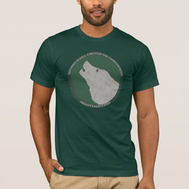 104th Inf. Div. Nighfighters Timberwolves Tee (Framsida)