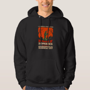 10548100065^Tryck På Dig I Zombies För Att Rädda M Hoodie