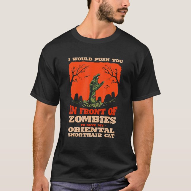 10548100073^Tryck in dig i Zombies till Spara Min  T Shirt (Framsida)