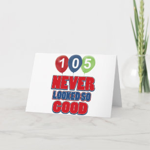 105-årig födelsedagskalender kort