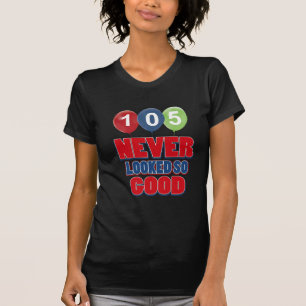 105 åriga födelsedagdesigner t shirt
