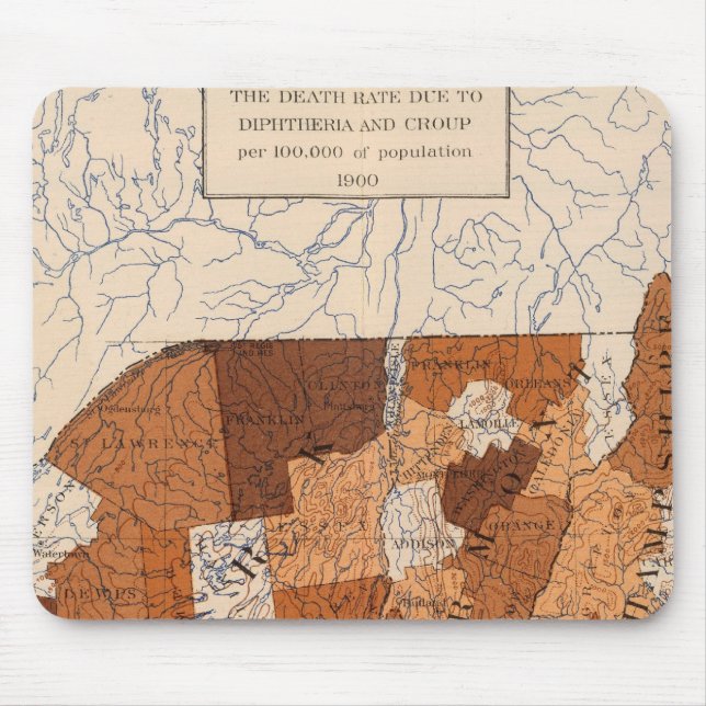 105 Diphtheria, croup NY, NJ, New England Musmatta (Framsidan)