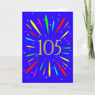 105:e födelsedagsexplosionskort kort