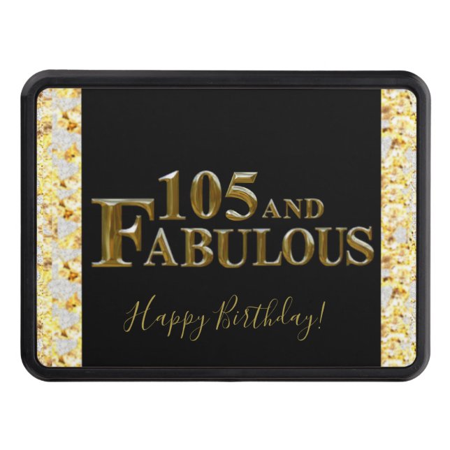 105 Födelsedag Dragkroksskydd (Framsidan)