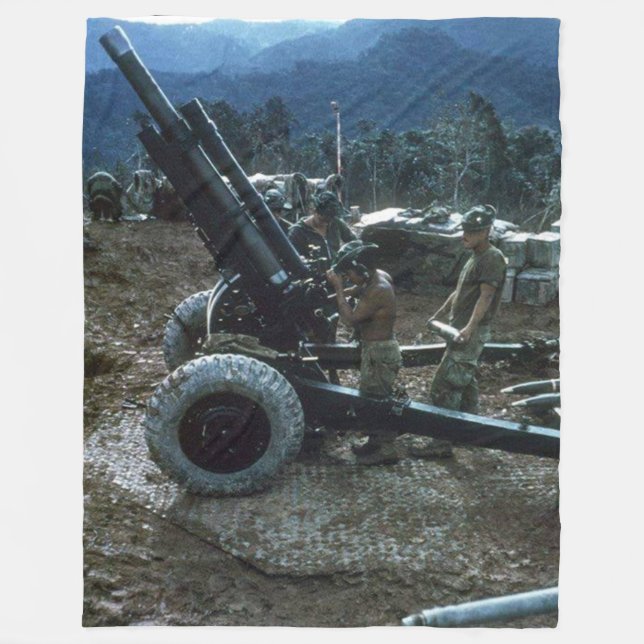 105 mm HOWITZER 2 Fleece Blanket (Framsidan)