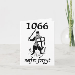 1066 Glöm Aldrig Naefre Forgyt Rolig Engelsk Hist Kort