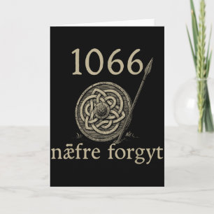 1066 Naefre Forgyt Glöm Aldrig Viking England Hans Kort