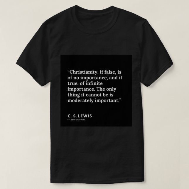 106 191121 C. S. Lewis Quotes Sticker T Shirt (Design framsida)
