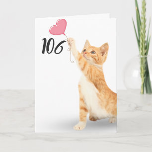 106-årsdagen tabby katt kort