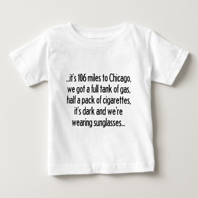 106 Miles till Chicago T-shirt (Framsida)