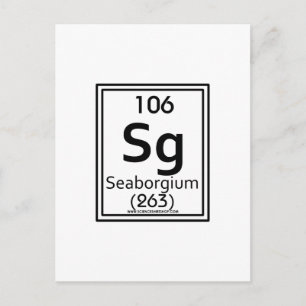 106 Seaborgium Vykort