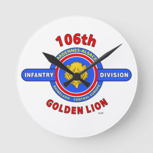 106TH INFANTERIUPPDELNING "GULD- LEJONT " RUND KLOCKA