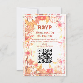 1070-talets Retro - RSVP-kort OSA Kort