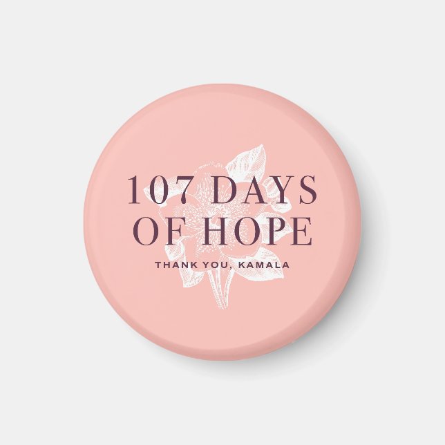 107 dagar Kamala Harris Magnet (Framsidan)