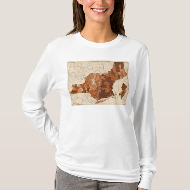 107 influensa NY, NJ, New England T Shirt (Framsida)