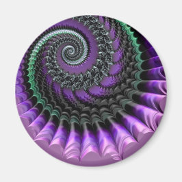 108-77 lila och grönt av metallisk spiral-magnet magnet