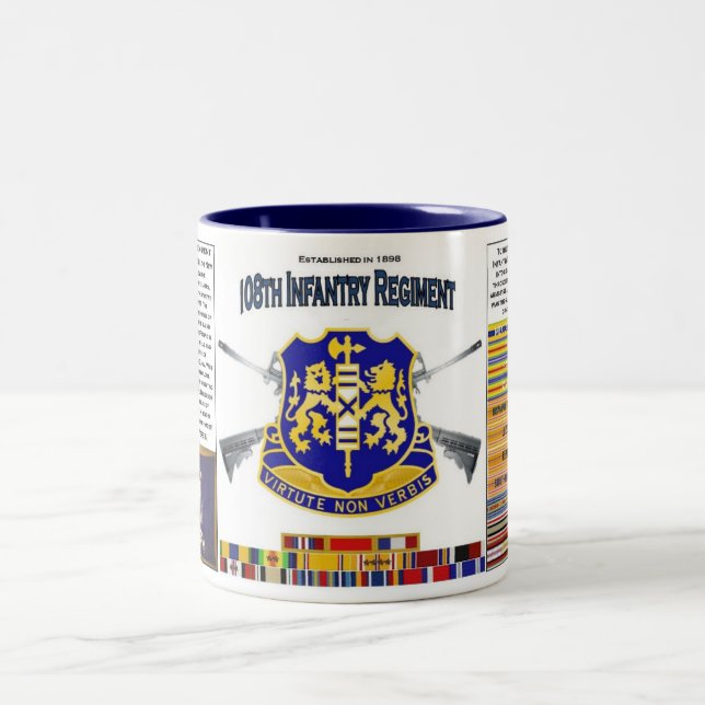 108:e infantry Regiment coffee Mugg (Center)