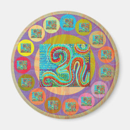 108 OM MANTRA för alla Magnet