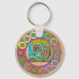 108 OM MANTRA för alla Nyckelring