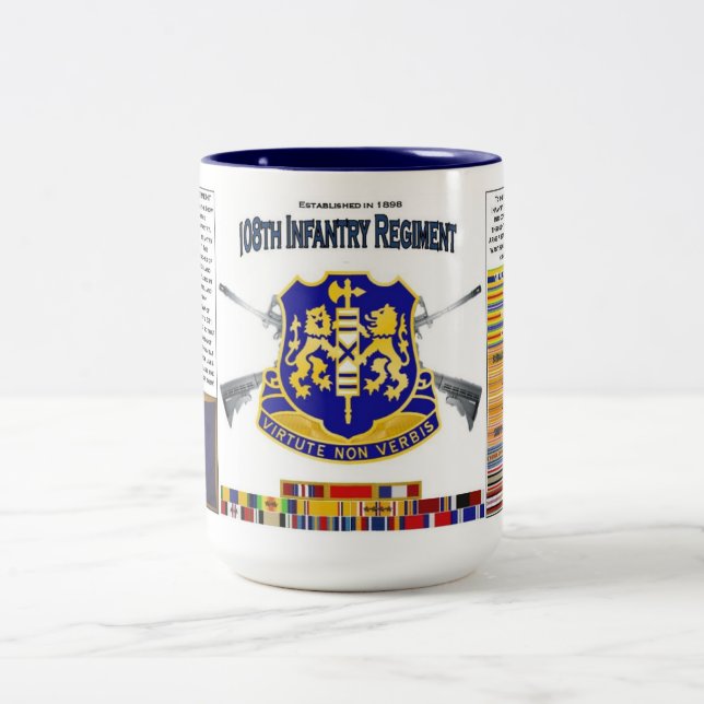 108th Infantry Regiment 15 oz Mugg (Center)