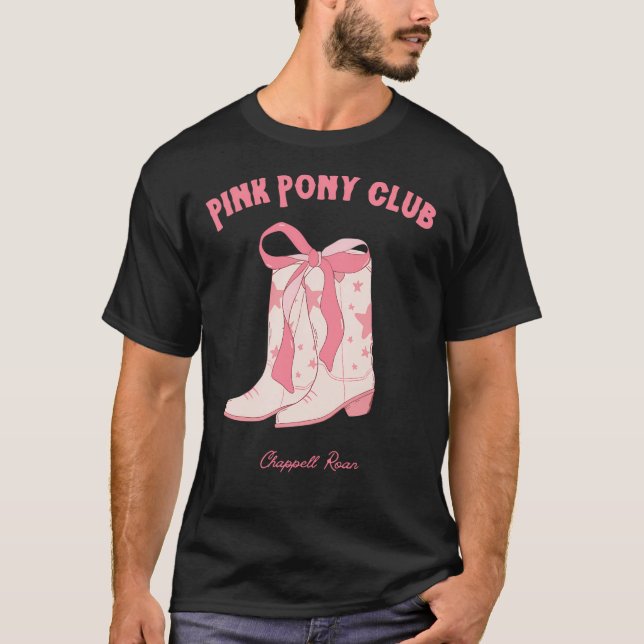 1093 Rosa Pony-Klubb T Shirt (Framsida)